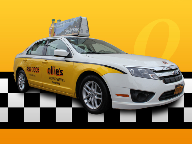 taxi top advertising