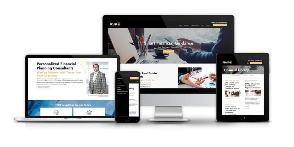 RVPII Consulting responsive mockup