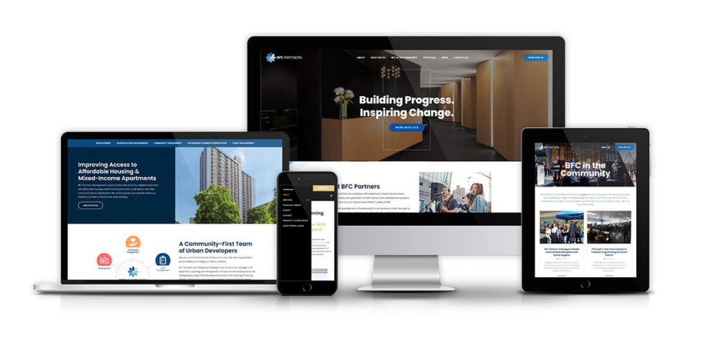BFC Partners responsive mockup